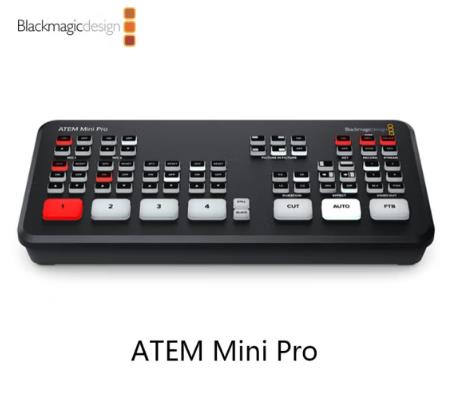 blackmagicdesign ATEM Mini Pro 其他視頻設備 4路切換臺導播臺廣播級現場(chǎng)制作 高清直播多機位BMD導播臺USB采集直播推流 